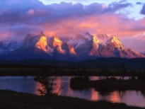 Couché du soleil sur Torres del Paine